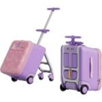 Jovikids 38L 3-in-1 Children's Ride-on Suitcase Pink