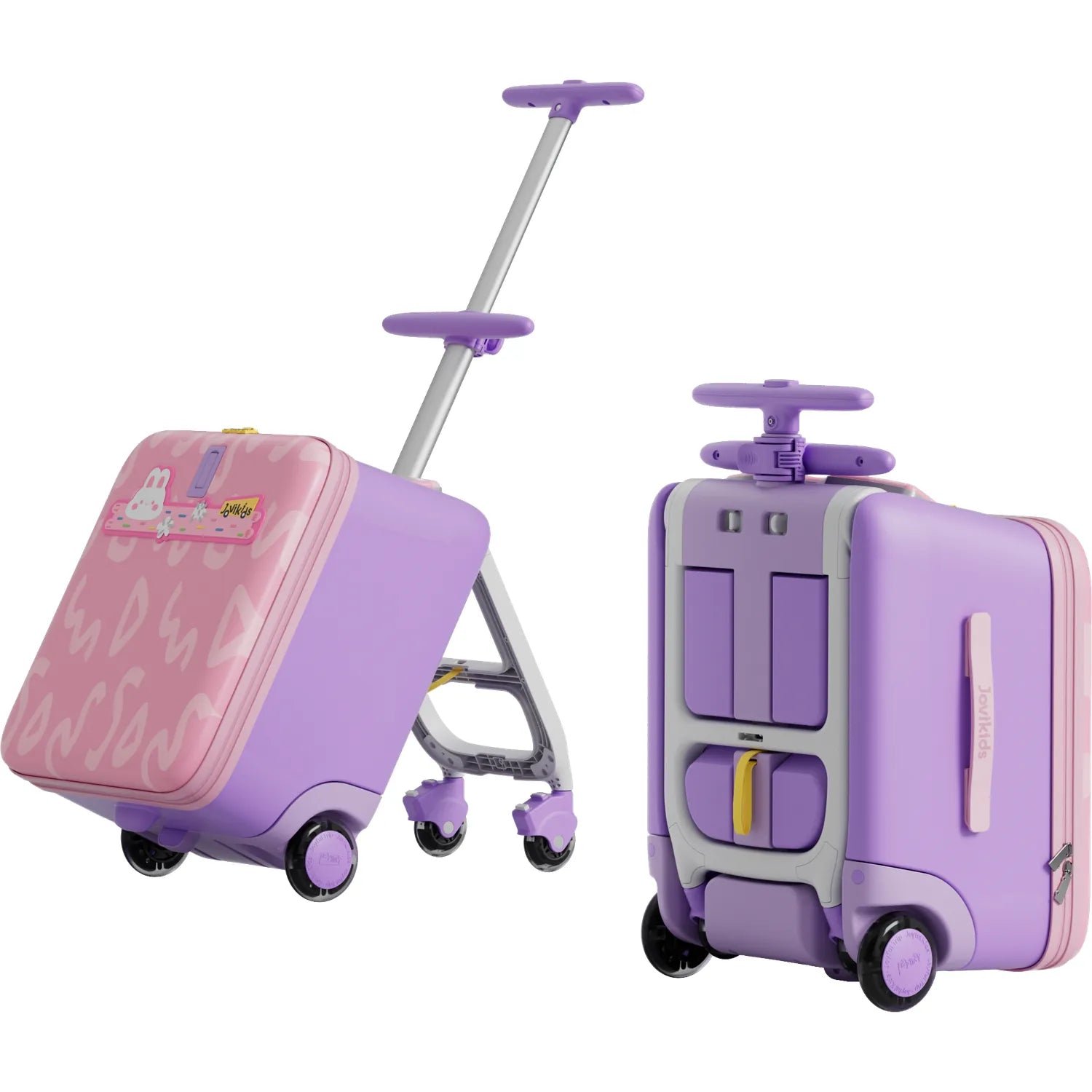 2_89111ea7-58e7-4e0a-8aaf-ab4accc89960 Jovikids 38L 3-in-1 Children's Ride-on Suitcase Pink - Image 1