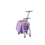 Jovikids 38L 3-in-1 Children's Ride-on Suitcase Pink - Image 6