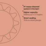 سلة حفاضات Tommee Tippee Twist and Click Advanced، نظام صديق للبيئة، تتضمن 1 × علبة إعادة تعبئة مع GREENFILM مضاد للبكتيريا من مصادر مستدامة، أبيض - Image 7