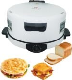 MEBASHI Arabic Bread Maker with 40cm Cooking Plate and Viewing Window -(2200W) White(ME-HBM141) - Image 2