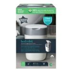 سلة حفاضات Tommee Tippee Twist and Click Advanced، نظام صديق للبيئة، تتضمن 1 × علبة إعادة تعبئة مع GREENFILM مضاد للبكتيريا من مصادر مستدامة، أبيض - Image 9