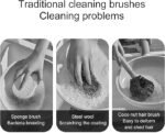 Dish Brush | Long Handle Pots Cleaning Tool - Adjustable Squeeze Cleaner Brush Set of 2 for Kitchen Sink Dishes Pots Pans - Image 5