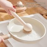Dish Brush | Long Handle Pots Cleaning Tool - Adjustable Squeeze Cleaner Brush Set of 2 for Kitchen Sink Dishes Pots Pans - Image 2
