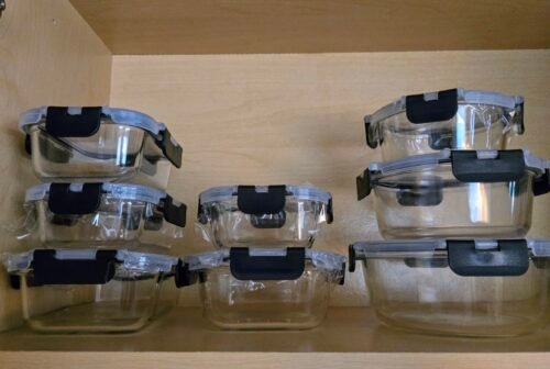 JoyJolt JoyFul 24pc Borosilicate Glass Food Storage Containers with Airtight Lids, Freezer to Oven Safe, Various Shapes and Sizes, Leakproof, Dishwasher Safe photo review