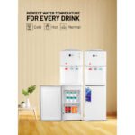 AFRA Top Loading Water Dispenser with Bottom Refrigerator 3 Tap Heating Power 550w Cooling Power 100w White, Dry Protection-Double thermostat, Rust Proof Water Tank, AF-9830WDWH - Image 8