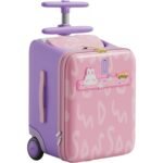 Jovikids 38L 3-in-1 Children's Ride-on Suitcase Pink - Image 3
