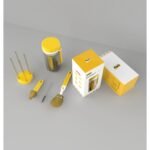 Jovikids Portable 6-in-1 Baby Bottle Brush Set – Yellow - Image 3