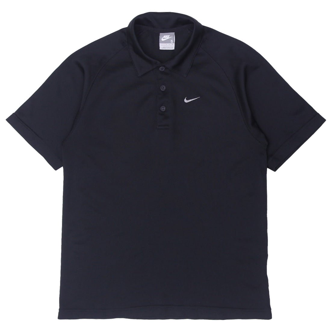 IMG_0004_596d096e-8be2-4965-aadb-ba8b84d5e182 Mens Embroidered Nike Logo Black Polo T-Shirt - Image 1