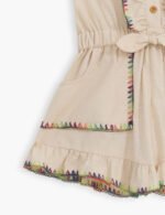 Lucky Kids Frill Playsuit Ivory - Image 4