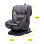 Angela Isofix Rotating Car Seat - Gray - Image 7