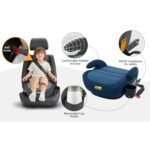 Ohho Plus I-Size Booster Car Seat - Blush Pink - Image 4