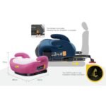 Ohho Plus I-Size Booster Car Seat - Blush Pink - Image 5