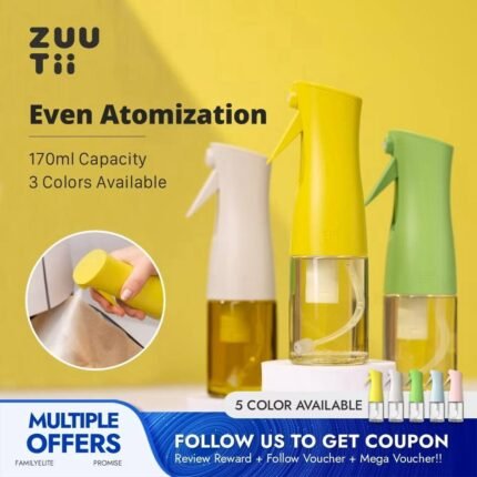 Zuutii Glass Oil Spray Bottle