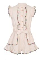 Lucky Kids Frill Playsuit Ivory